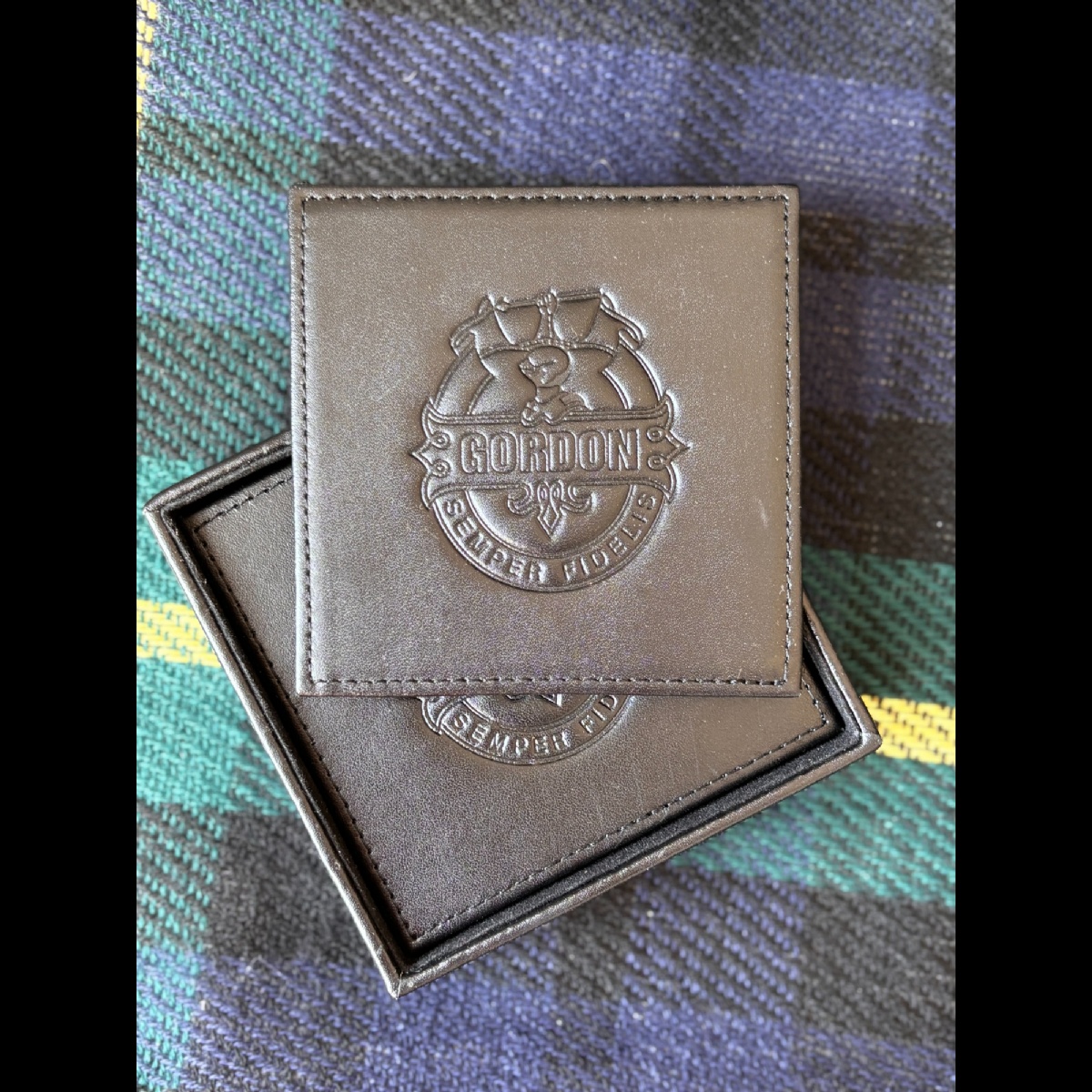 Leather Coasters: Set of 6